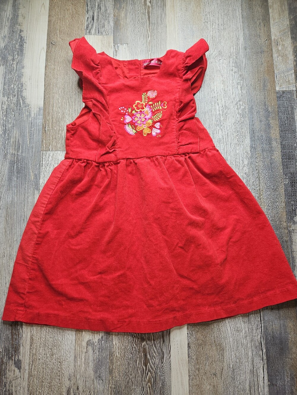 Agatha Ruiz De La Prada Size 6 Dress Floral Embroidery